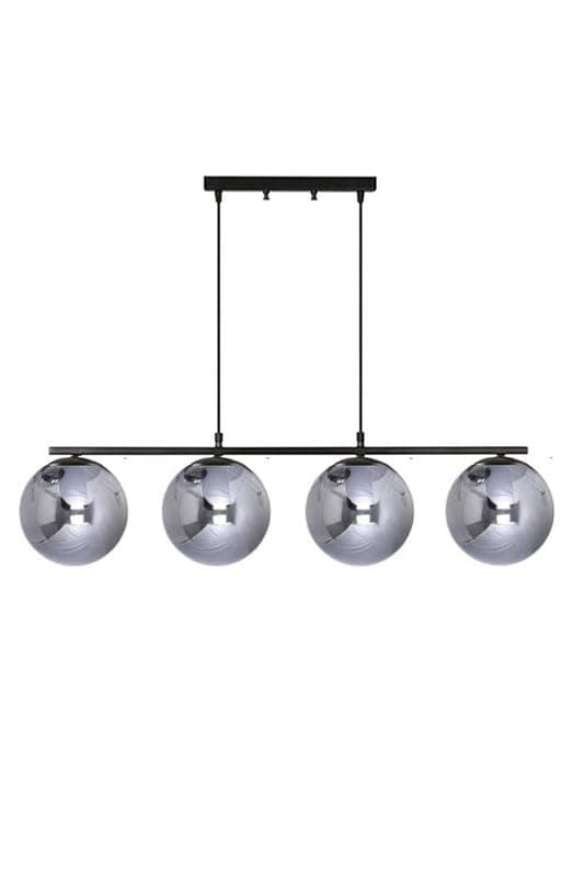 Generic Hanging 4 Bulb Without Bulbs 40x70x40cm Black Edg_330