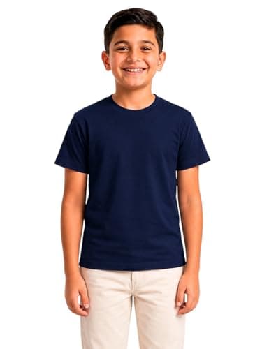 Romba Sport Boys 100% Cotton T-Shirt Sizes 2-12 Years Multicolor Solid Half Sleeve Summer
