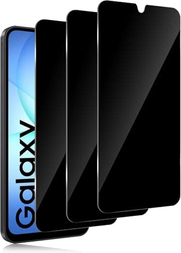 ARROWS [3-Pieces] Privacy Screen Protector Full Coverage for Samsung Galaxy A17 / Samsung Galaxy A16, Anti Spy Tempered Glass, 9H Hardness Privacy Screen Protector