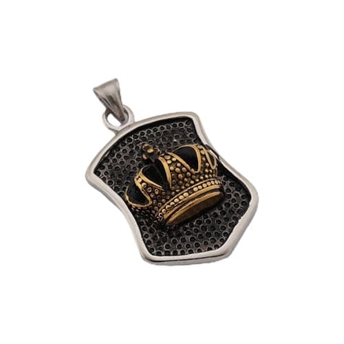 Elegant Bear S197 Crown Pendant Charm