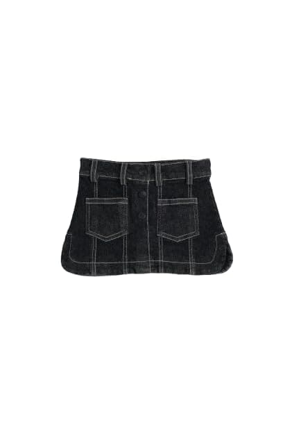Junior Skirt For Baby Girl, Black, 12