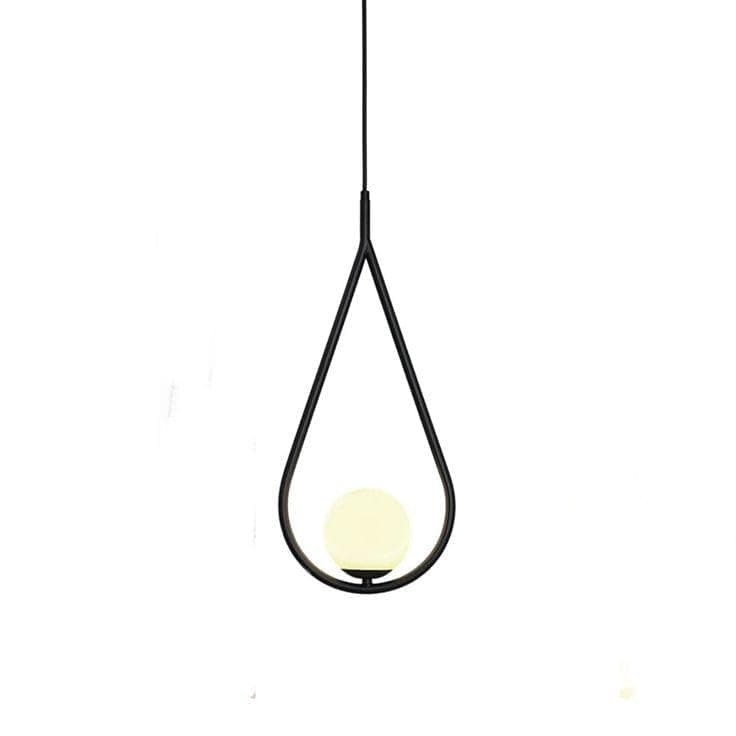 Generic Pendant Light 1 Bulb Without Bulbs 50x25x50 cm Black