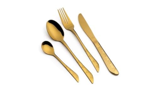 ARSHIA 3465 26-Piece New Standard Stainless Steel Cutlery Set with Mirror Polish Finish, Rust-Resistant Construction, Elegant Tableware for Family Meals and Daily Dining Flatware