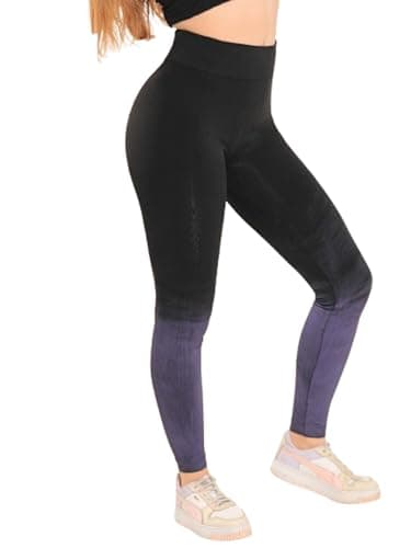 MEZA Women's Sports Leggings New Exclusive Gradient Design Wrinkle and Shrink Resistant High Waist Enhances Body Shaper Fit for Gym and Daily Use Pants