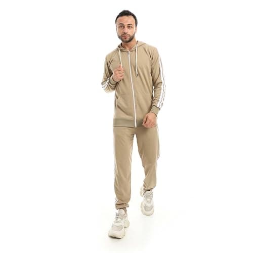 Red Circle Hoodie With Zipper With Pant Track suit
