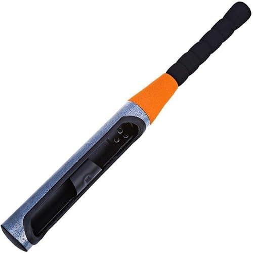 KaberTrade Heavy Duty Baseball Bat Style Car Steering Wheel Lock Self Protection Safety Lock with Keys for All Cars, SUVs, Trucks (Orange) - KaberTrade
