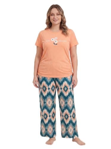 Naom Short Sleeves Cotton Pyjama Set for Women Pajamas