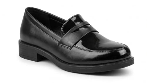 Faux Leather Oxford Shoes - 1628 | Easy Slip-On: Hassle-free pull-on design offering a secure, comfortable fit.