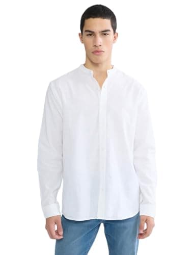 LC WAIKIKI Grandad Collar Poplin Men's Basic Shirt