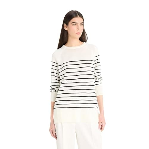DeFacto Woman Core Regular Fit Crew Neck Long Sleeve Tricot Pullover E8486AX, EcruXS
