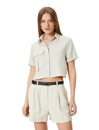 KOTON Womens SHIRTS SS WOVEN TOPS (pack of 1)