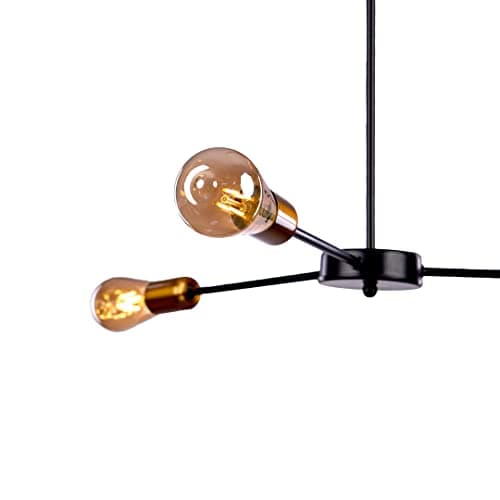 Generic MBG-3 High Quality Modern Design Ceiling Lamp for Living Room, Bedroom, or Hall - Black Gold