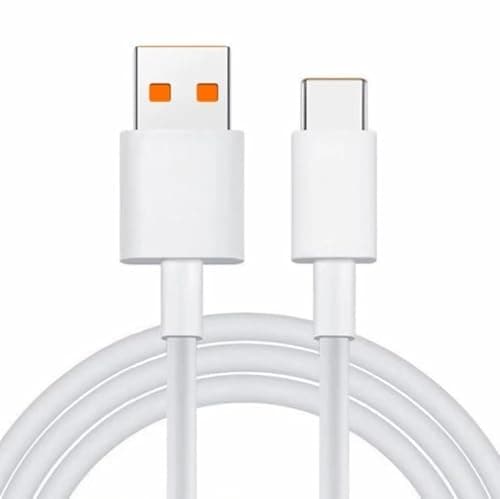 USB Type C Cable Fast Charging and Turbo 120W (6-10) A Speedometer Charging Cable Compatible with Xiaomi Redmi and Poco Devices, Support Data Transfer - 1M Electronic cable