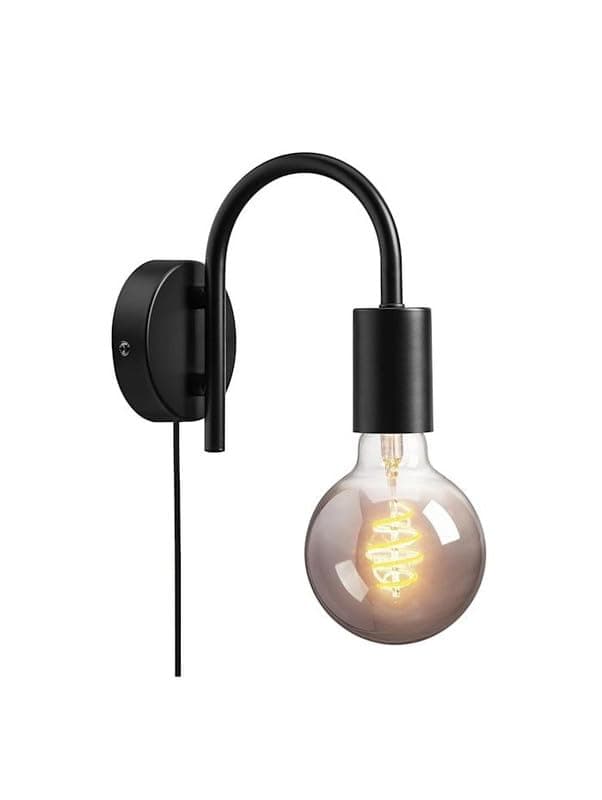 Generic Abalek 1 Bulb Without Bulbs 25x15x25cm Black Light fixture