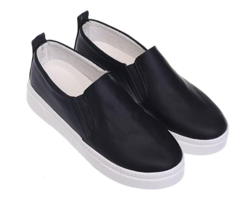 B&W womens B&W-W079-Black Sneaker