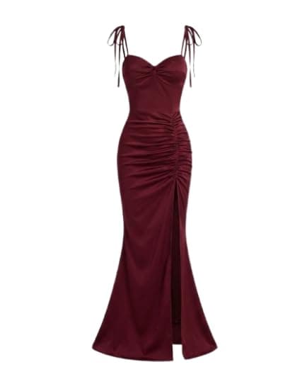Satin Long Dress - Comfortable and Soft Women's Design for Outing, Occasions and Daily Use (AN)