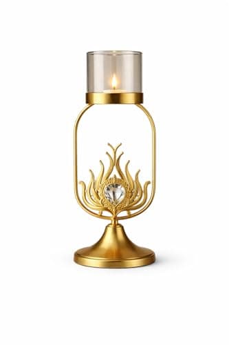 Home Care E-646 Candle Holder Decor Elegant Decorative Candle Holder for Romantic Ambiance and Home Decoration