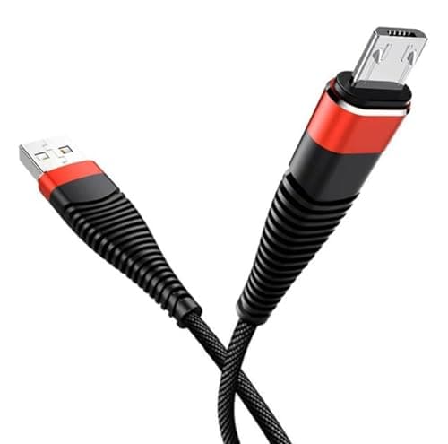 Micro USB Cable 30W Turbo Fast Charging - 5A - Support Data Transfer - (365 Days Warranty) (Black)