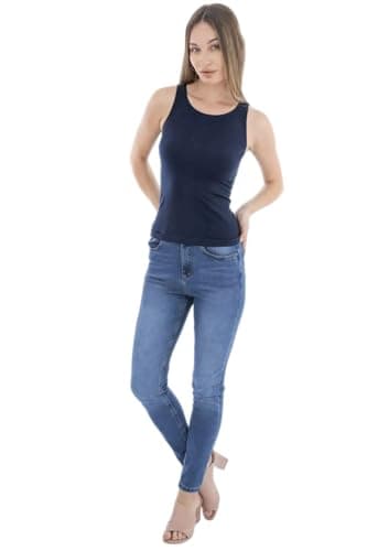 Carina Plain Sleeveless Round Neck Undershirt for Women Shirt