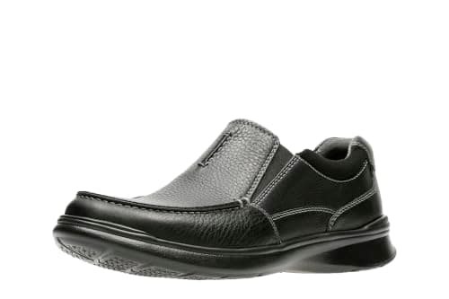 Clarks Men's Cotrell Free Loafer, Black Oily Leather, 10.5 Wide Shoes