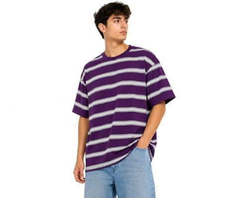 CAESAR Mens Men's striped crew neck t-shirt Men's striped crew neck t-shirt