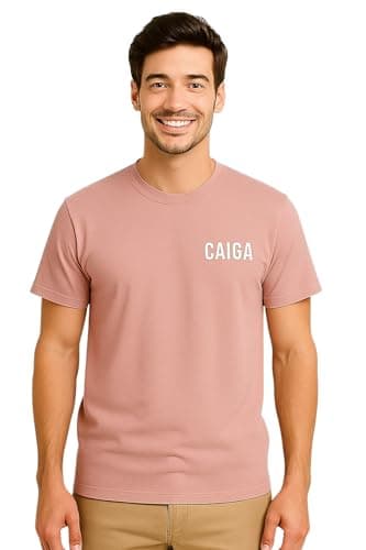 Romba Men's Basic Crew Neck Cotton Small Logo Print T-Shirt with Stretch - Casual Fit for All Occasions