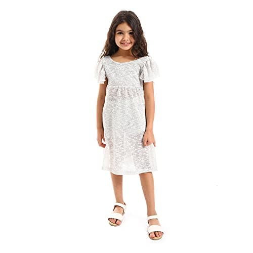 Kady Girls Back Lace Stitched Girls Dress Back Lace Stitched Girls Dress