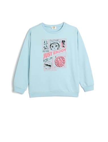KOTON girls Printed Sweatshirt Sweatshirt