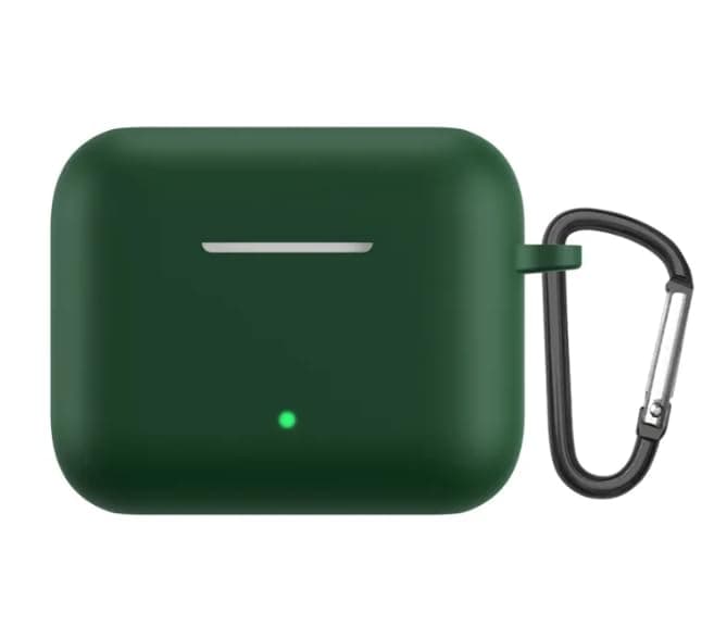 Silicone Protective Case With Keychain Clip compatible with Honor X2 / Choice X, Green Color Portable electronic device cover