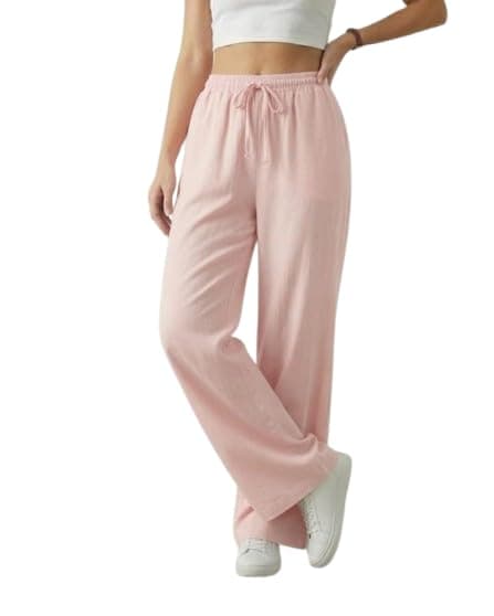 Wide-Leg Pants, Grey | Wide-leg relaxed fit