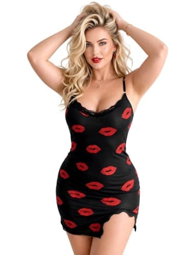 Bow Chemise with Satin Trim F99 Dress
