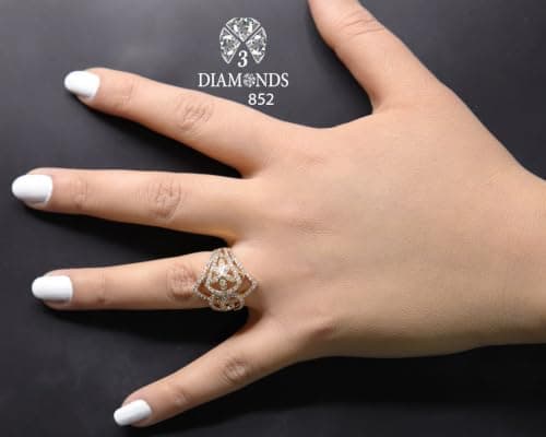 3 Diamonds 3370159539267 Wedding Ring For Women Gold Plated