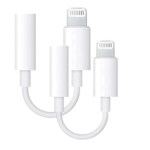 Headphone Audio Aux Jack Adapter 8 Pin, 3.5mm, Compatible With Lightining, Iphone 6, 7, 8, X, Xs, XR, 11, 11pro max, 12,12pro Aux Jack Adapter Dongle Cable Converter (2 pic) Electronic adapter