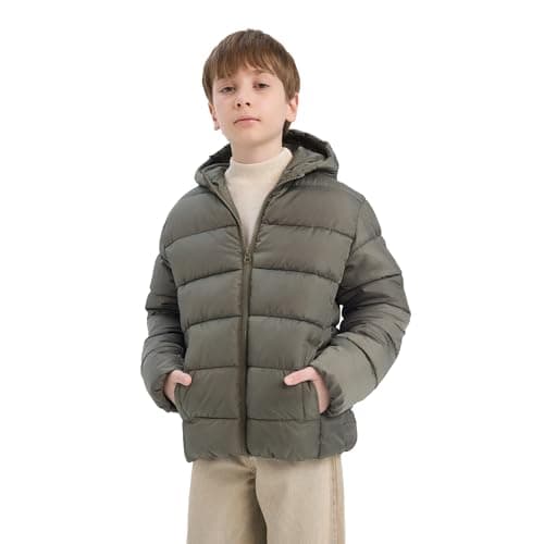 DeFacto Boys Regular Fit Hooded LONG SLEEVE Outer Wear Mont A1875A8 Mont (pack of 1) Coat