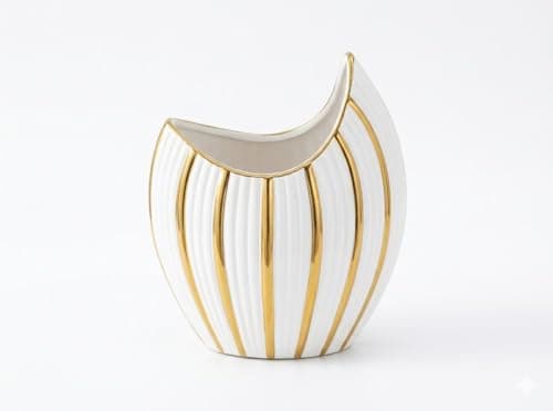Home Care E-769-1 Elegant Flower Vase Premium Decorative Vase for Fresh or Artificial Flowers with Sophisticated Home and Office Style