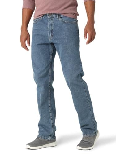 Wrangler mens Comfort Flex Waist Relaxed Fit Jean Jeans (pack of 1) Pants