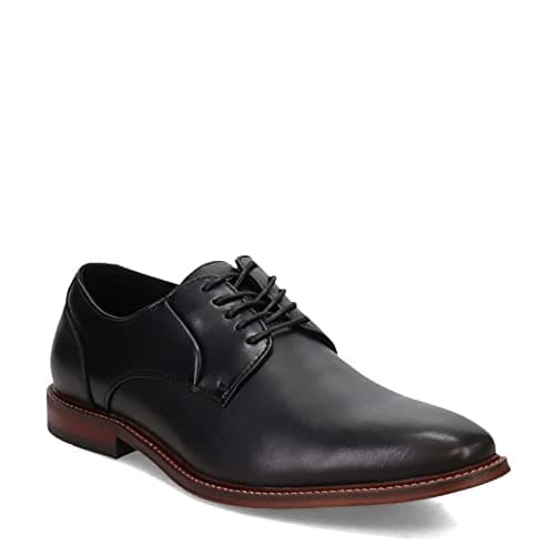 STACY ADAMS Men's, Marlton Plain Toe Oxford, Black, 44 EU Shoes