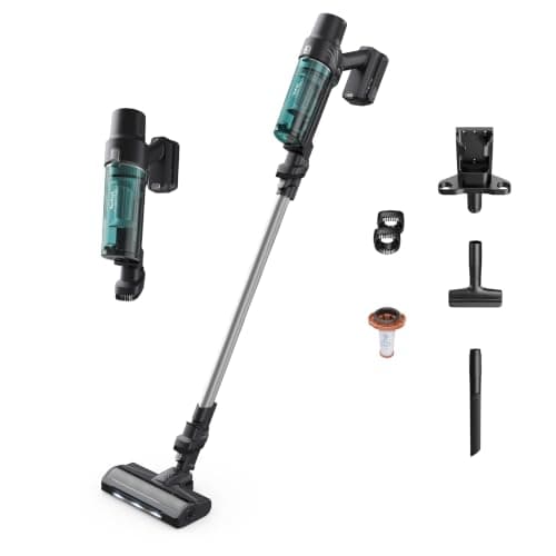 Tefal X-PERT 7.60 Turquoise, Handstick Vacuum Cleaner, 140W, 0.44L, 45min, Ultra-Lightweight - TY6A35EEG