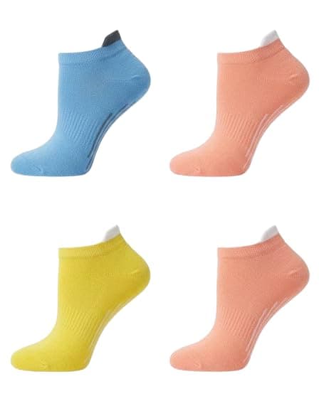 Freska Unisex Ankle Socks, 3 Pairs, Multi Colour, Cotton-Rich, Breathable, Stretch Fit with Ribbed Cuff, for Everyday Wear 62211001018