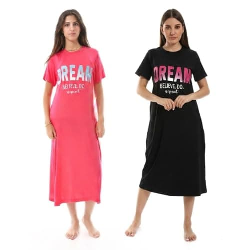 KADY Womens Bundle of 2 Sleepshirt Bundle of 2 Sleepshirt Nightgown nightshirt