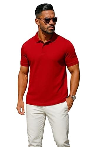 Romba Men's Fashion Polo Shirt Stylish Comfort Fit All Time Casual Solid Classic Tee for Youth and Men