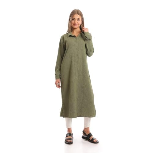 Andora Womens Long Sleeves Textured with Small Slit Blouses (pack of 1)