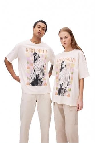 DeFacto Woman Oversize Fit Crew Neck Short Sleeve C3769AX Short Sleeve T-Shirt