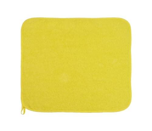 Hélène MOU Cotton Terry Kitchen Towel Set 2-Pieces, 60 cm x 60 cm Size, Yellow