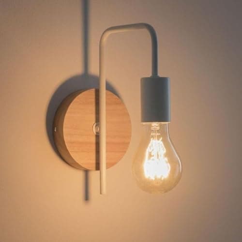 Generic Abalek 1 Bulb Without Bulbs 25x15x25cm White and Beige