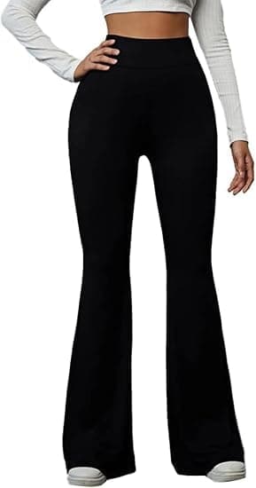 Sport Women's Viscose High Waist Wide Leg Leggings – Comfortable for Sports & Everyday Use