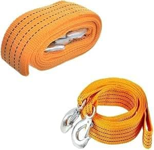 Nylon Tow Rope, Car Trailer Strap, Towing Rope, Outdoor Emergency Tool Emergency Rope (Orange, 4 Meters, Bearing 3 Tons) - AGA Auto part