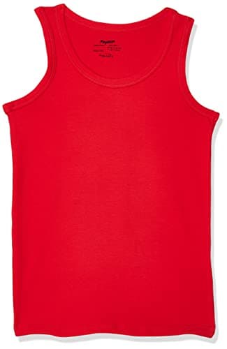 Papillon cotton undershirt sleeveless for boys-red-12 years- Relaxed Fit