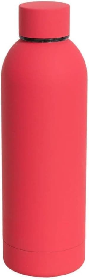 500ml Insulated Water Bottle BPA Free, Stainless Steel Water Bottle for Cold & Hot Drinks, Double Wall, Leakproof for Outdoor, School and Work (Hot Pink) (Red) Thermos