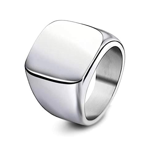 Ring for Men Anti Scratches and Rust Size - Silver
